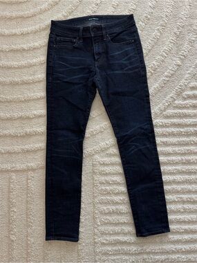Express Dark Wash Denim Hyper Stretch Skinny Jeans Womens Size 28x30
